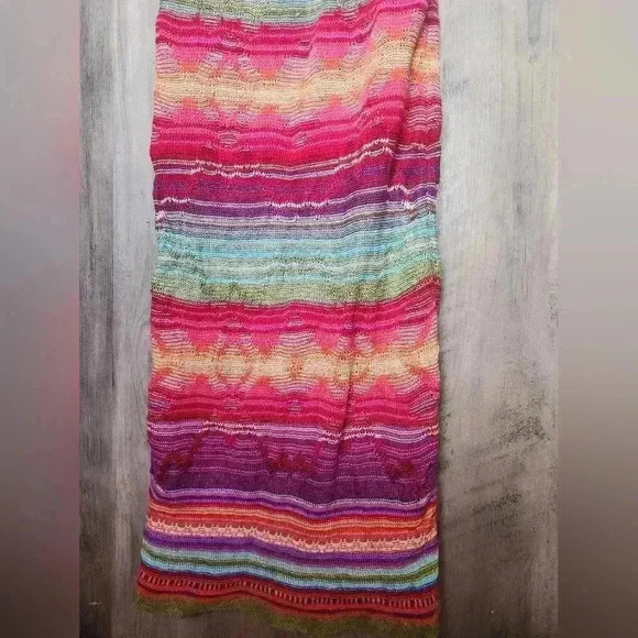 Lauren Ralph Lauren Rainbow Indian Tribal Linen Sleeveless Sweater Dress PXS - Picture 8 of 11